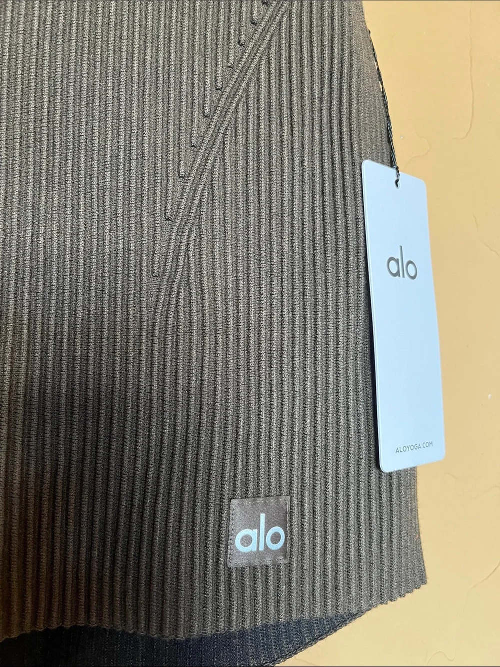 NWT Alo Denim Knit High-Waist Skirt #1 of 2